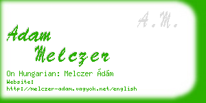 adam melczer business card